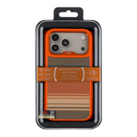 Чохол Kajsa Resort Collection Gradient Stripe with MagSafe для iPhone 17 Pro Max, Orange Plus O-Ring 4
