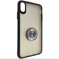 Чохол Totu Copy Ring Case iPhone XR Black+Red