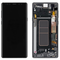 Дисплейний модуль Samsung N960 Galaxy Note 9, Original, з рамкою, Black