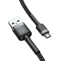 Кабель Baseus Cafule Cable, Micro, 2.4A, 0.5m, Gray-Black 4