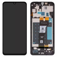 Дисплейний модуль для Samsung A057 Galaxy A05s, з рамкою, Service Pack, Black