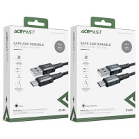 Кабель Acefast C1-04, Type-C, 1.2m, 3A, Black 3