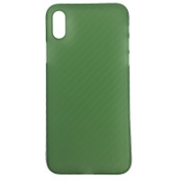 Чохол Anyland Carbon Ultra thin для iPhone X/XS Green 2