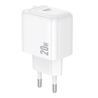 Мережевий зарядний пристрій Borofone BAS43A, PD 20W, QC 3.0, White 9