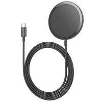 Безпровідний зарядний пристрій Hoco CW52, MagSafe, 15W, Black 4