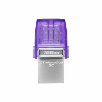 Флешка Kingston DT microDuo 3C, USB 3.2 ,128GB, Purpule