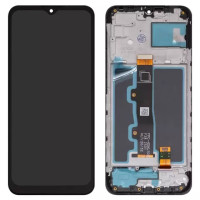 Дисплейний модуль для Motorola PAMH0001IN Moto E7 Power, з рамкою, High Copy, Black