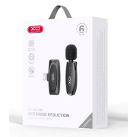 Мікрофон петличний безпровідний XO MKF08B, Lightning, Black 1