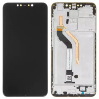 Дисплейний модуль для Xiaomi Pocophone F1, з рамкою, High Copy, Black