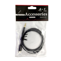 Кабель AUX Type-C to Jack 3.5 mm, 1m, Black 2