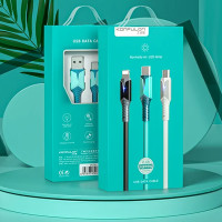 Кабель Konfulon DC38, Lightning, 1m, 2.4A, Black 1