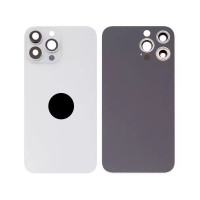 Задня кришка для iPhone 13 Pro Max, зі склом камери, Small Hole, Silver