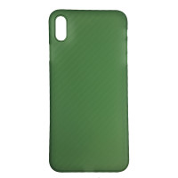 Чохол Anyland Carbon Ultra thin для iPhone XS Max Green 2