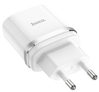 Мережевий зарядний пристрій Hoco C12Q, QC 3.0, PD 18W, Cable Type-C, White 2