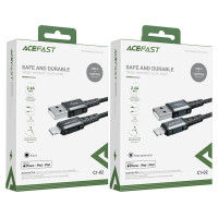 Кабель Acefast C1-02, Lightning, 1m, 2.4A, Black 3