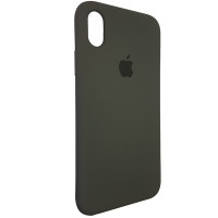 Чохол Copy Silicone Case iPhone XR Dark Olive (34)