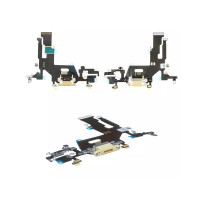 Шлейф для iPhone 11, з роз'ємом зарядки та мікрофоном, High Copy, Yellow