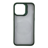 Чохол Defense Case Camera Stand with Camera Glass iPhone 15 Plus Dark Green