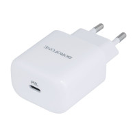 Мережевий зарядний пристрій Borofone BN3, PD 20W, QC 3.0, White 2