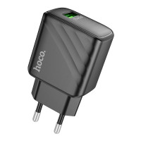 Мережевий Зарядний Пристрій Hoco CS21A, USB-A, QC3.0 18W, Black