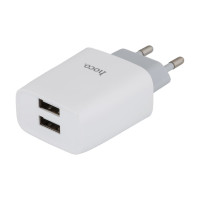 Мережевий зарядний пристрій Hoco C73A, 2xUSB-A, 2.4A, White 4