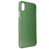 Чехол Anyland Carbon Ultra thin для Apple iPhone X/XS Green