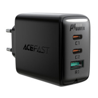 Мережевий зарядний пристрій Acefast A13 PD 65W, 2xUSB-C,1xUSB-A, Cable Type-C to Type-C Black