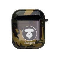Silicone Case for AirPods Glossy Brand Aape green