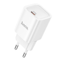Мережевий зарядний пристрій Hoco C148A, PD 30W, QC 3.0, White