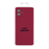Чохол Silicone Cover для Samsung A075 Galaxy A07, Maroon 2