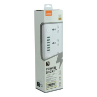 Мережевий подовжувач LDNIO SC5614, 5xSocket/6xUSB-A, 2m, White 1