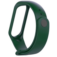 Ремінець для фітнес браслету Mi Band 5/6/7 Silicone, Dark Green 1