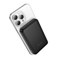 Універсальна мобільна батарея Borofone BJ82A, 10000mAh, PD 20W, Magnet Wireless Charge, Black 9