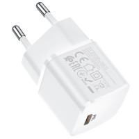 Мережевий зарядний пристрій Hoco N10, PD 20W, White 3