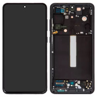Дисплейний модуль для Samsung G990B Galaxy S21 FE 5G, з рамкою, Original PRC, Black