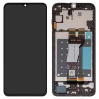 Дисплейний модуль для Samsung A057 Galaxy A05s, з рамкою, Original PRC, Black