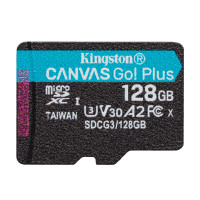 microSDXC (UHS-1 U3) Kingston Canvas Go Plus 128Gb class 10 A2 V30 (R170MB/s, W90MB/s) 1