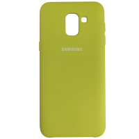 Чехол Silicone Case for Samsung J600 Yellow-Green (34)