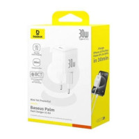 Мережевий зарядний пристрій Baseus Palm Fast Charger, PD 30W, Moon White 3