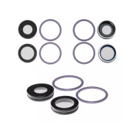 Скло камери для iPhone 11, з рамкою, комплект 4 шт., Purple 