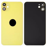 Задня кришка для iPhone 11, зі склом камери, Small Hole, Yellow