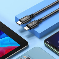 Кабель Hoco X14, Type-C to Lightning, 3m, PD 20W, Black 3