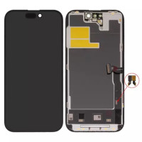 Дисплейний модуль для iPhone 14 Pro, High Copy, без мікросхеми, AMOLED, GX OEM soft, Black