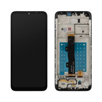 Дисплейний модуль Motorola E7 (XT2095) з рамкою, Original PRC, Black