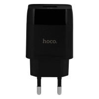 Мережевий зарядний пристрій Hoco C72Q, Cable Type-C, QC 3.0, Black 1