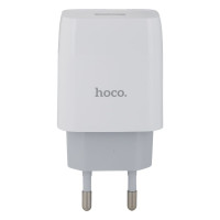 Мережевий Зарядний Пристрій Hoco C72A, Cable Type-C, White