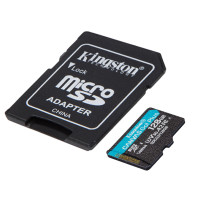 Карта пам'яті micro SDXC (UHS-1 U3) Kingston Canvas Go Plus 128Gb class 10 A2 V30 (adapter SD) 2
