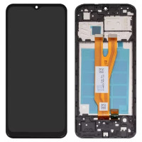 Дисплейний модуль для Samsung A032 Galaxy A03 Core, з рамкою, High Copy, Black