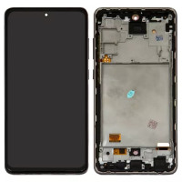 Дисплейний модуль для Samsung A725 Galaxy A72, з рамкою, High Copy, OLED, Black