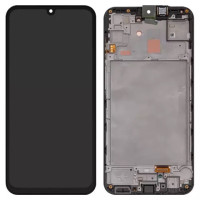 Дисплейний модуль для Samsung A155 Galaxy A15, з рамкою, Original PRC, Super AMOLED, Black
